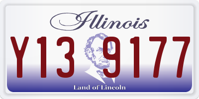 IL license plate Y139177