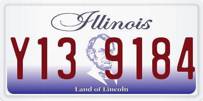 IL license plate Y139184