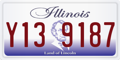 IL license plate Y139187