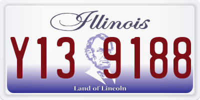 IL license plate Y139188
