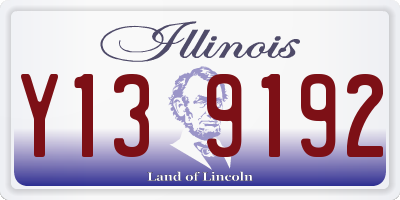 IL license plate Y139192