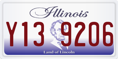 IL license plate Y139206