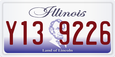 IL license plate Y139226