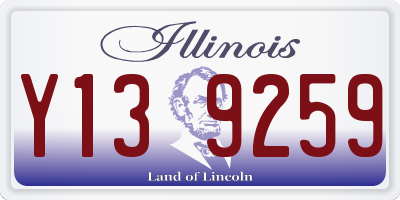 IL license plate Y139259