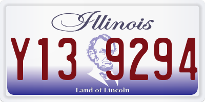 IL license plate Y139294