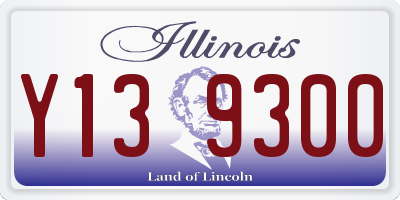 IL license plate Y139300