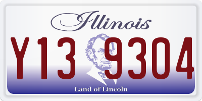 IL license plate Y139304
