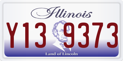 IL license plate Y139373