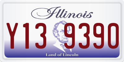 IL license plate Y139390