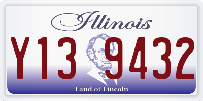 IL license plate Y139432
