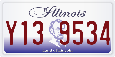 IL license plate Y139534