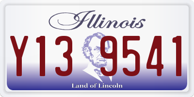 IL license plate Y139541