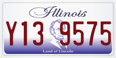 IL license plate Y139575