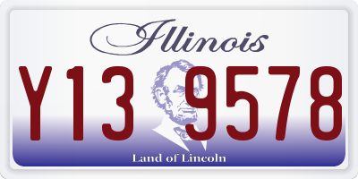 IL license plate Y139578