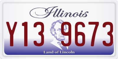 IL license plate Y139673
