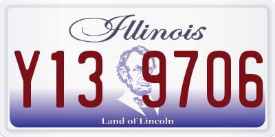 IL license plate Y139706