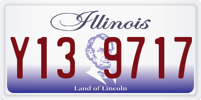 IL license plate Y139717