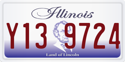 IL license plate Y139724