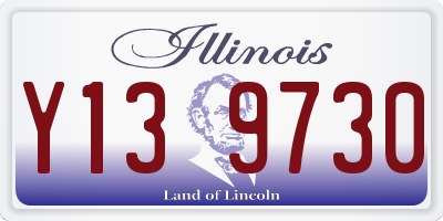 IL license plate Y139730