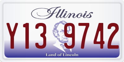 IL license plate Y139742