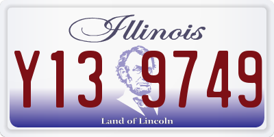 IL license plate Y139749