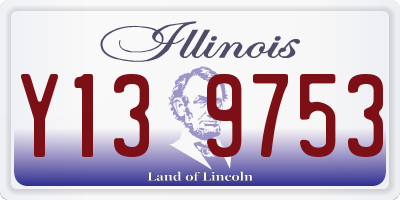 IL license plate Y139753