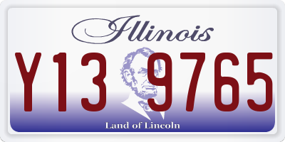 IL license plate Y139765