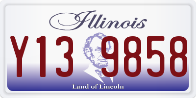 IL license plate Y139858