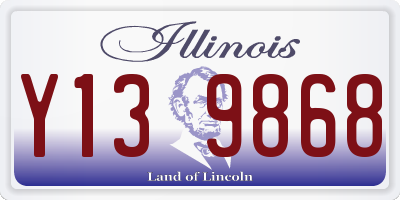 IL license plate Y139868