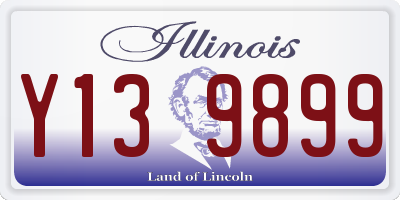 IL license plate Y139899