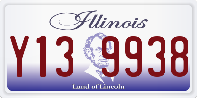IL license plate Y139938