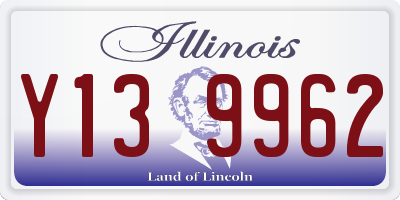 IL license plate Y139962