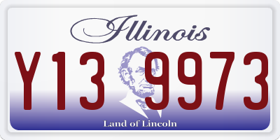 IL license plate Y139973