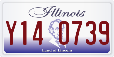 IL license plate Y140739