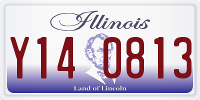 IL license plate Y140813