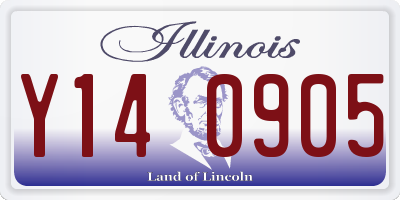 IL license plate Y140905