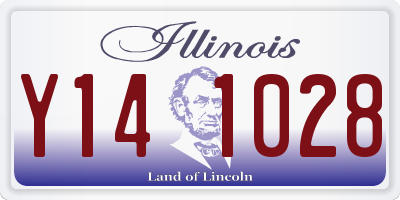 IL license plate Y141028