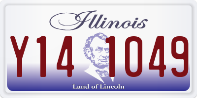 IL license plate Y141049
