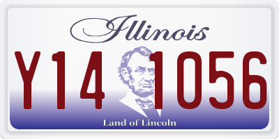 IL license plate Y141056