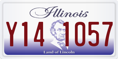 IL license plate Y141057