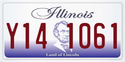 IL license plate Y141061
