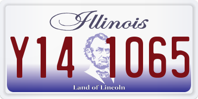 IL license plate Y141065