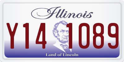 IL license plate Y141089