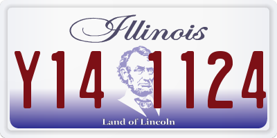 IL license plate Y141124