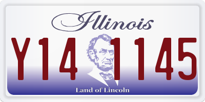 IL license plate Y141145
