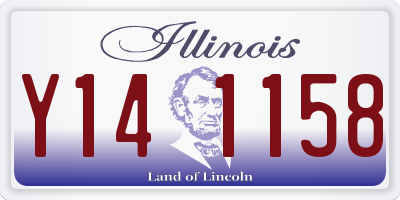 IL license plate Y141158