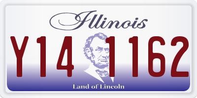 IL license plate Y141162