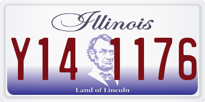 IL license plate Y141176