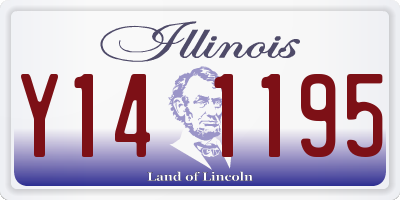 IL license plate Y141195