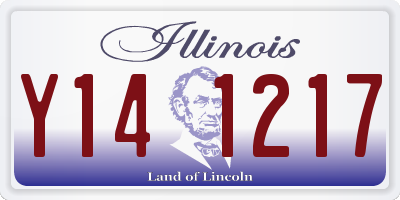 IL license plate Y141217